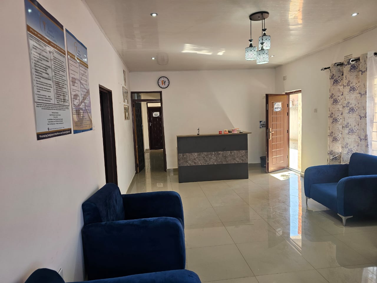 Reception lounge at Trend Dental Clinic